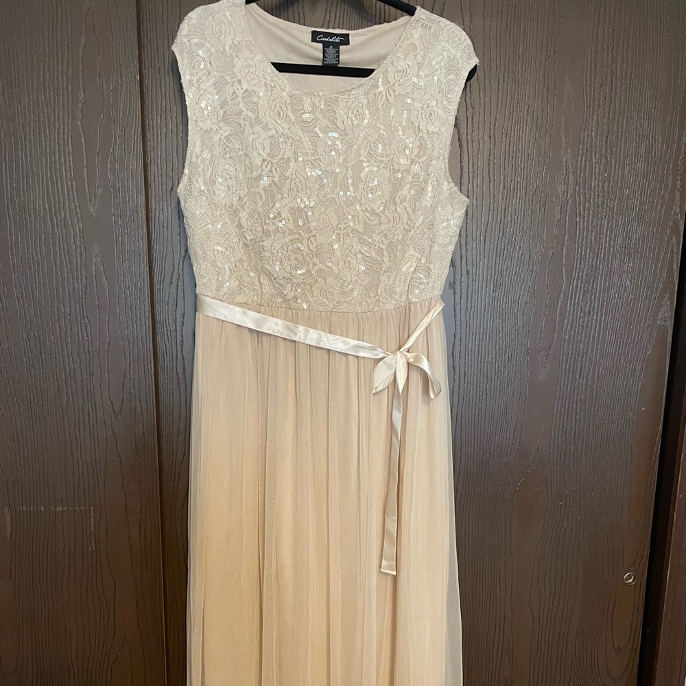 Champagne formal dress